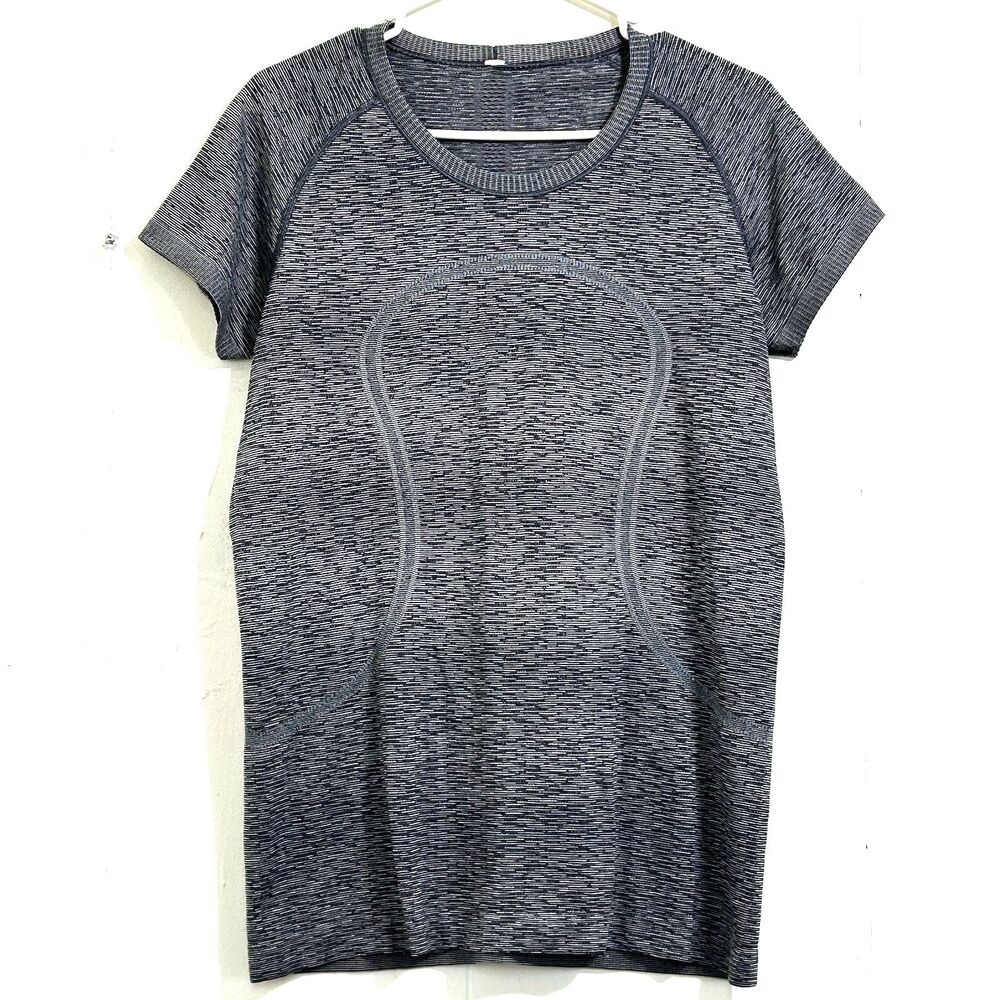LULULEMON Swiftly Tech Short Sleeve Crew T Shirt Top Size 12 Gym Run Heathered